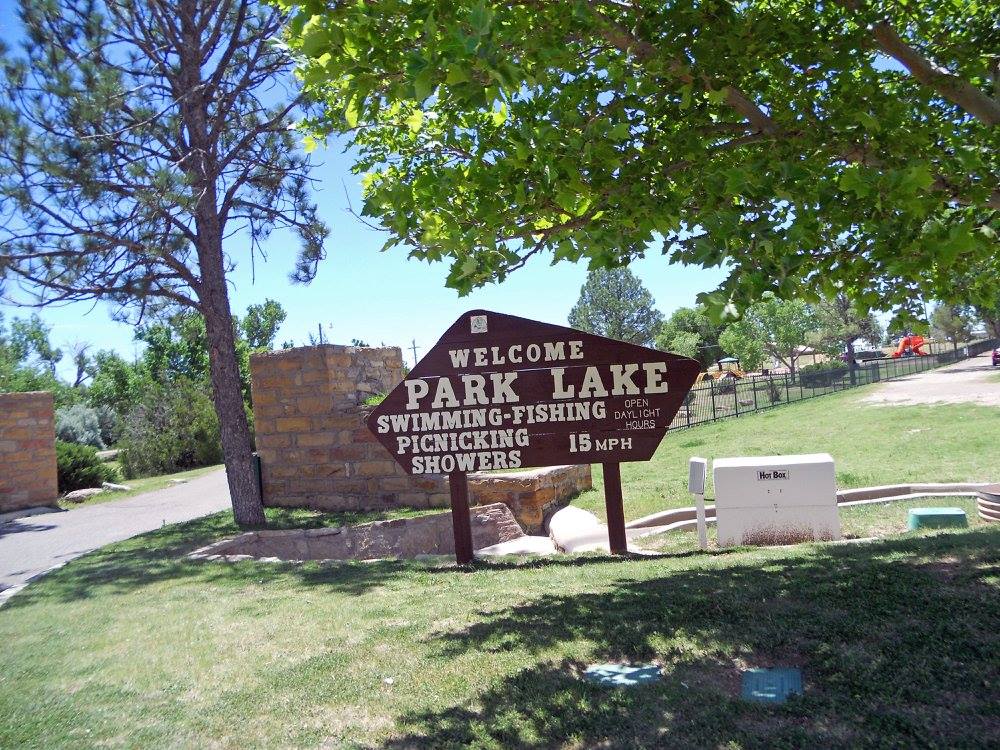 Park Lake Welcome Sign